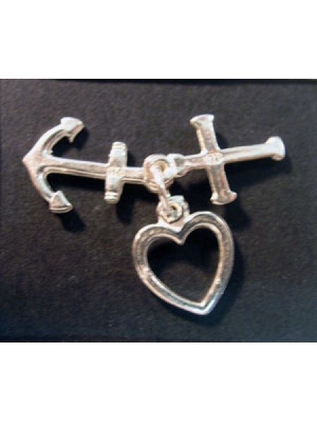 Charm St.Silver Faith Hope Love 1.5gr