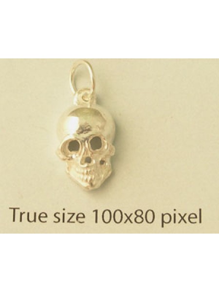 Charm St. Silver Skull only 2.25 gram