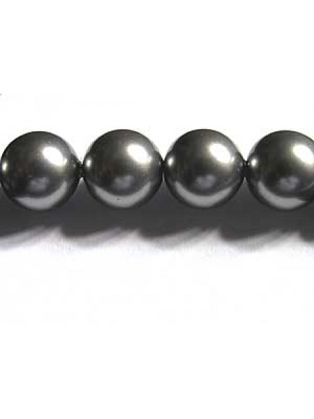 Swar Pearl 8mm Round Grey