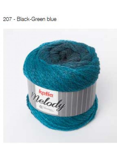 katia Melody 100gr Teal Gradient