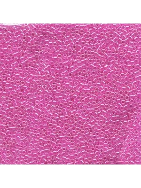 Delica 11-247 Lined CRY/Fuchsia- 7.2gram