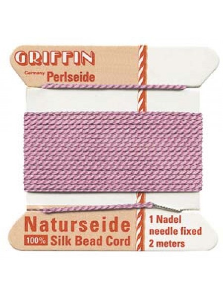 Griffin SLK BD Cord Dk Pink 12 w/needle