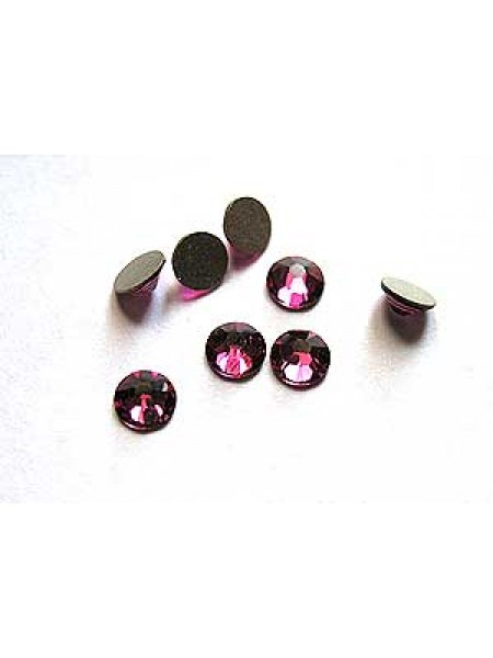 Swar Round Flat Stone ~4.7mm Fuchsia